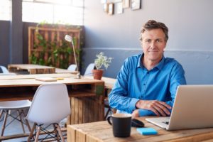 Business man in modern office