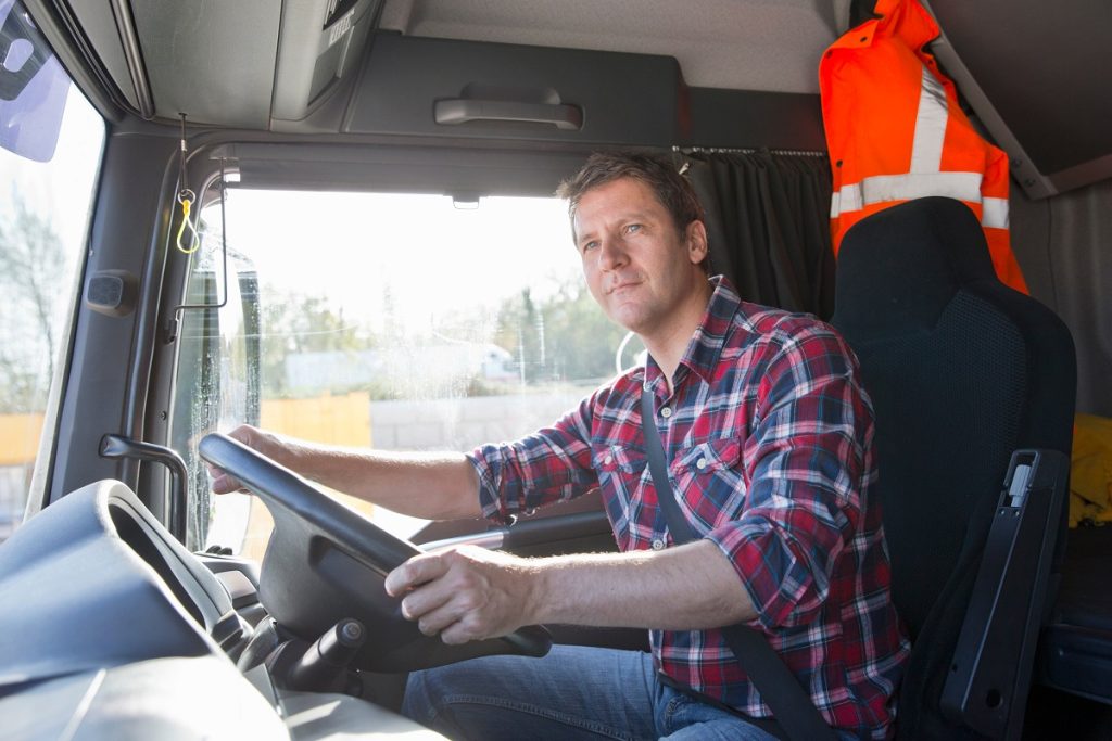 Truck driver working over time